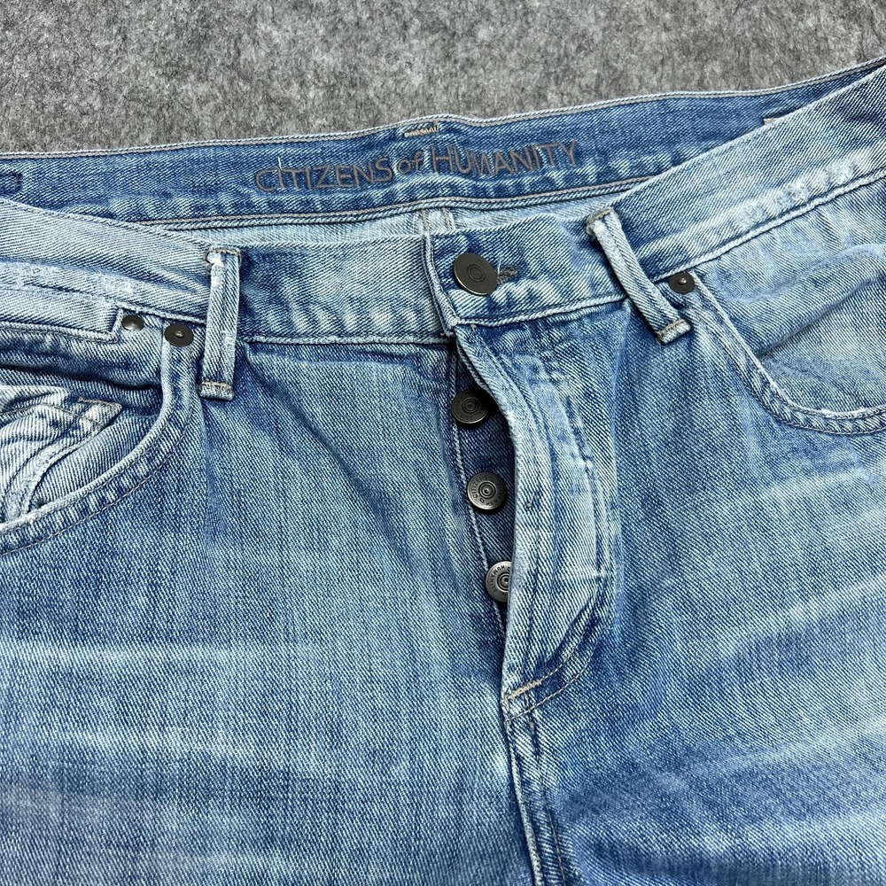 Citizens Of Humanity Emerson Jeans Womens 28 Blue Slim Boyfriend Distressed - Picture 7 of 16